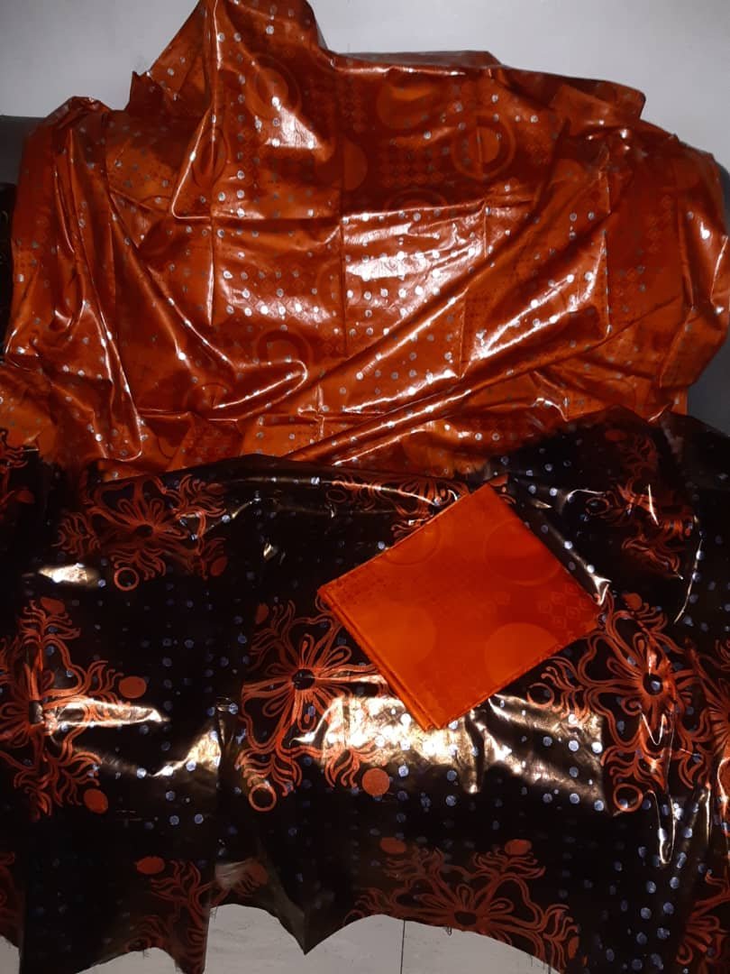 Boubou thioup glamour vip orange foncé et polman