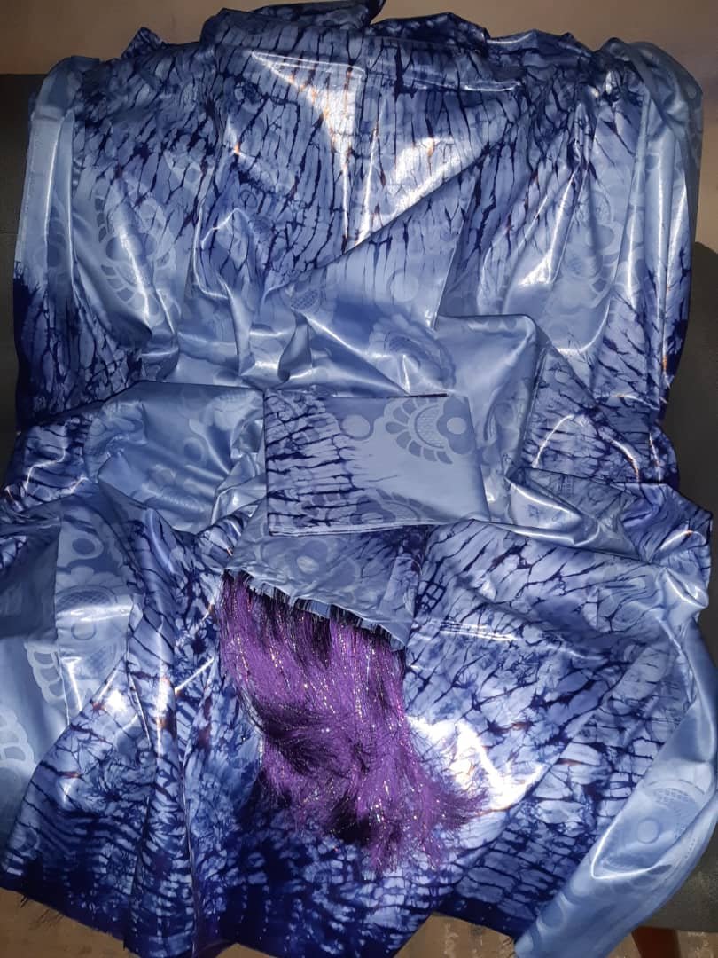 Thioup malien siri 4 côtés baga et bleu