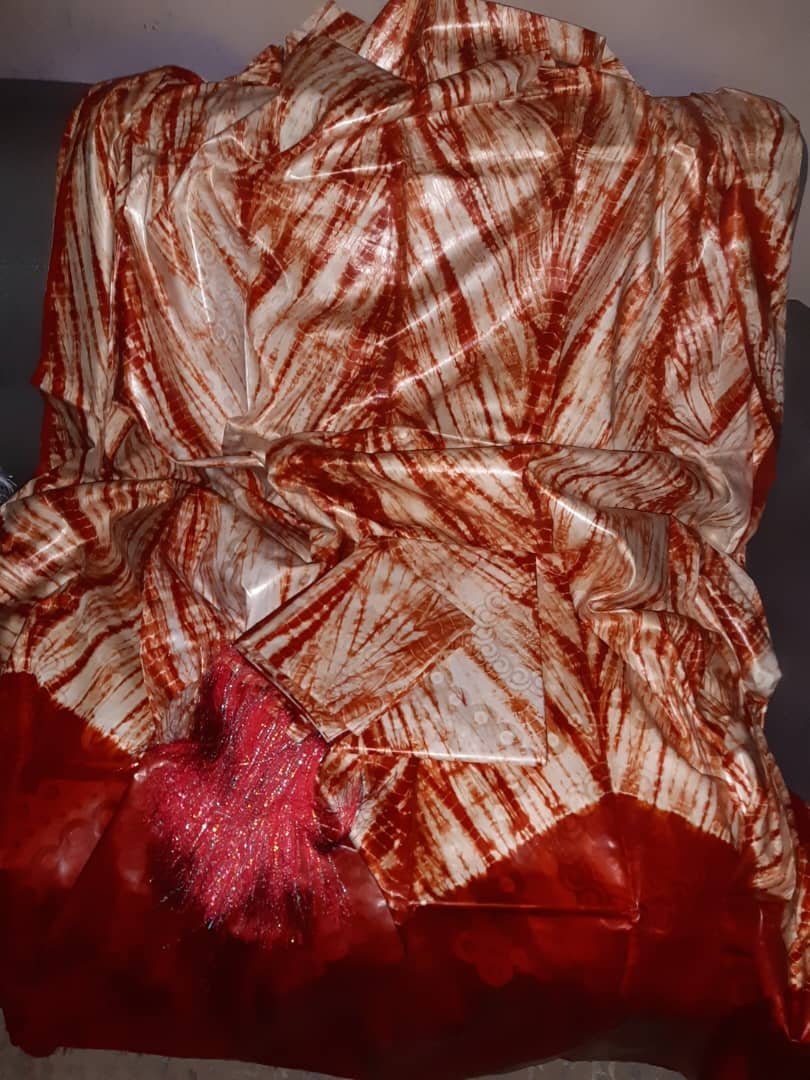 Thioup malien getzner teinture artisanale orane