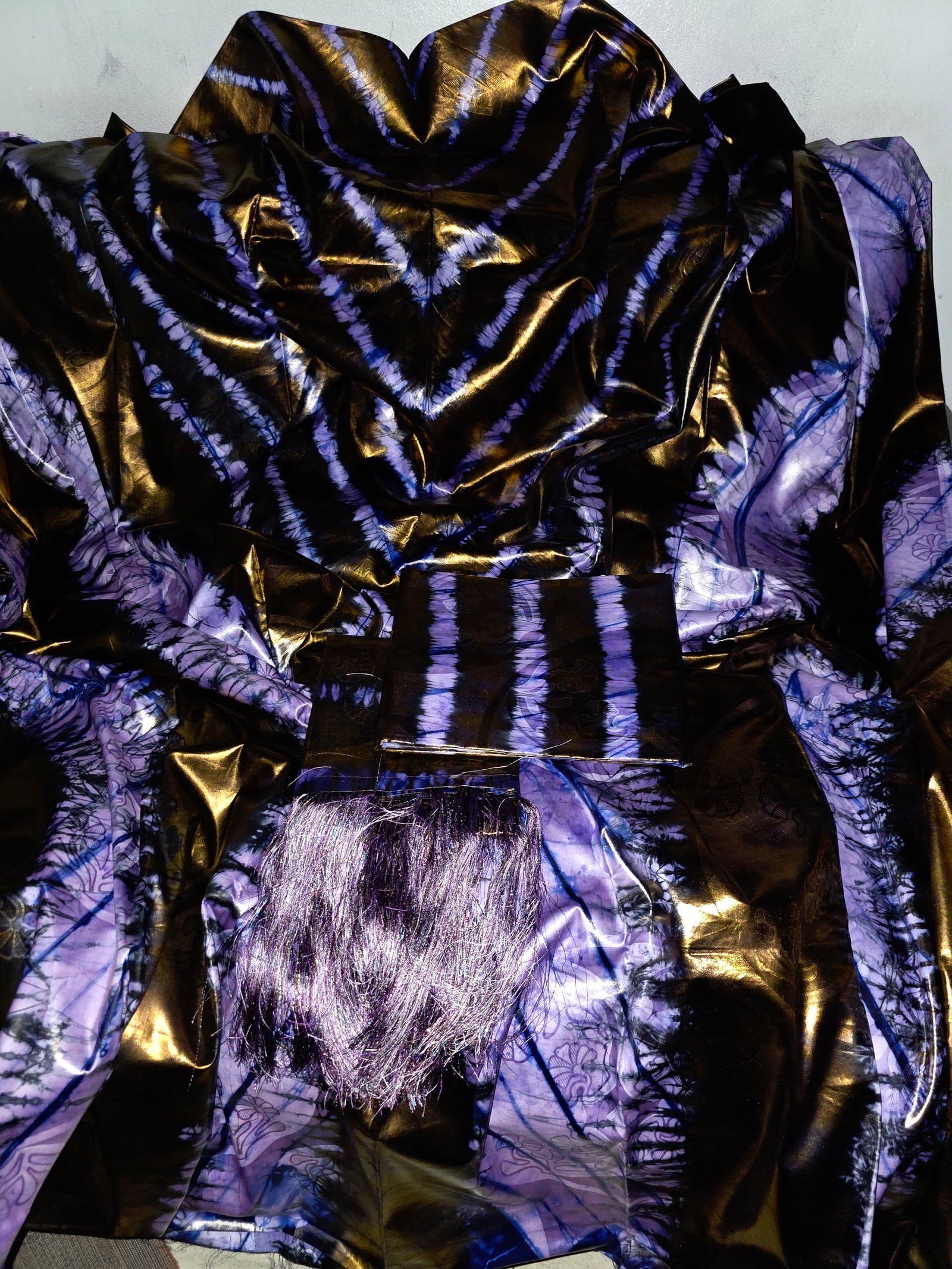 Thioup malien siri bleu et polman bazin riche getzner