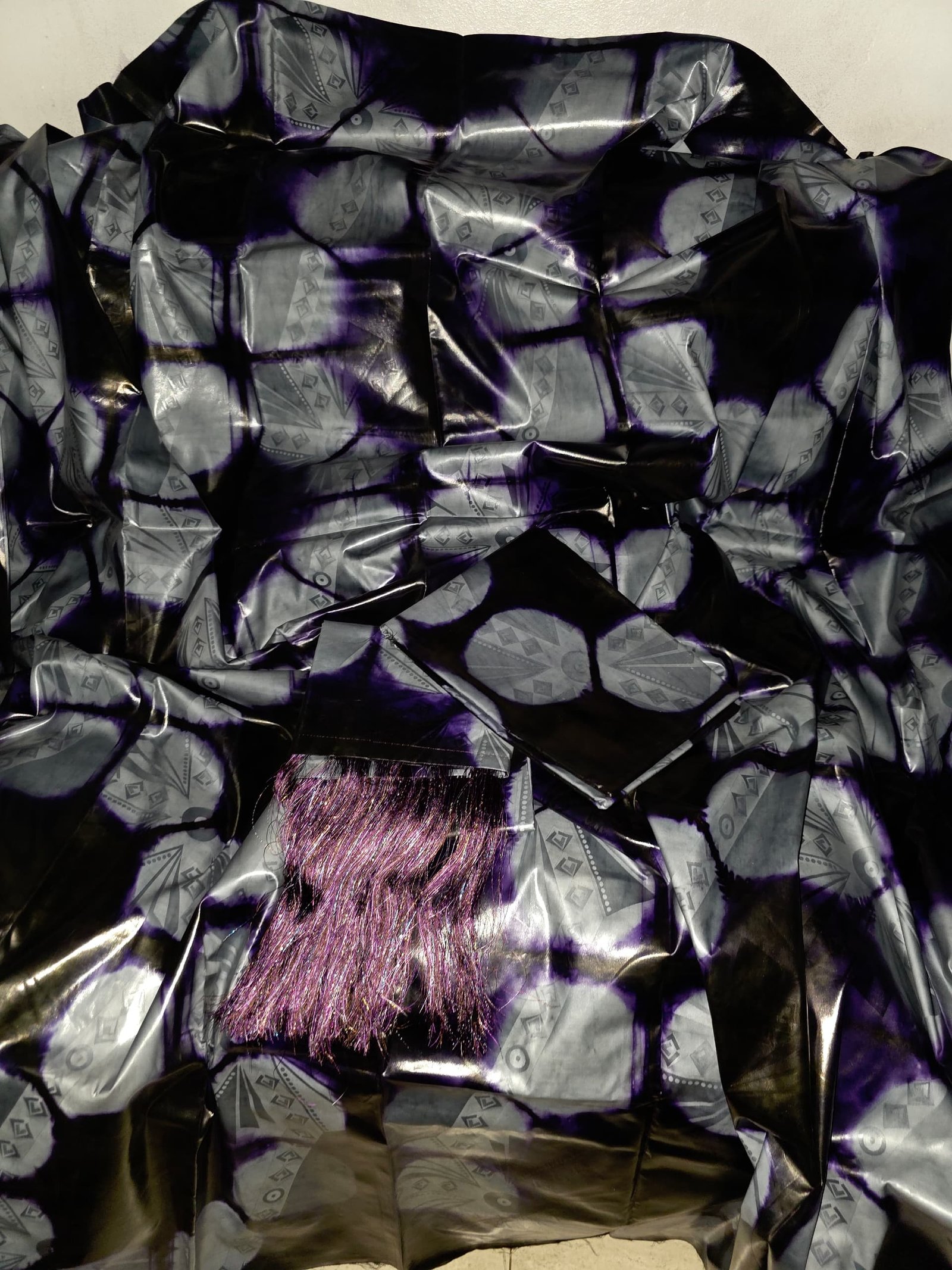 New mode thioup getzner siri gris et violet foncé