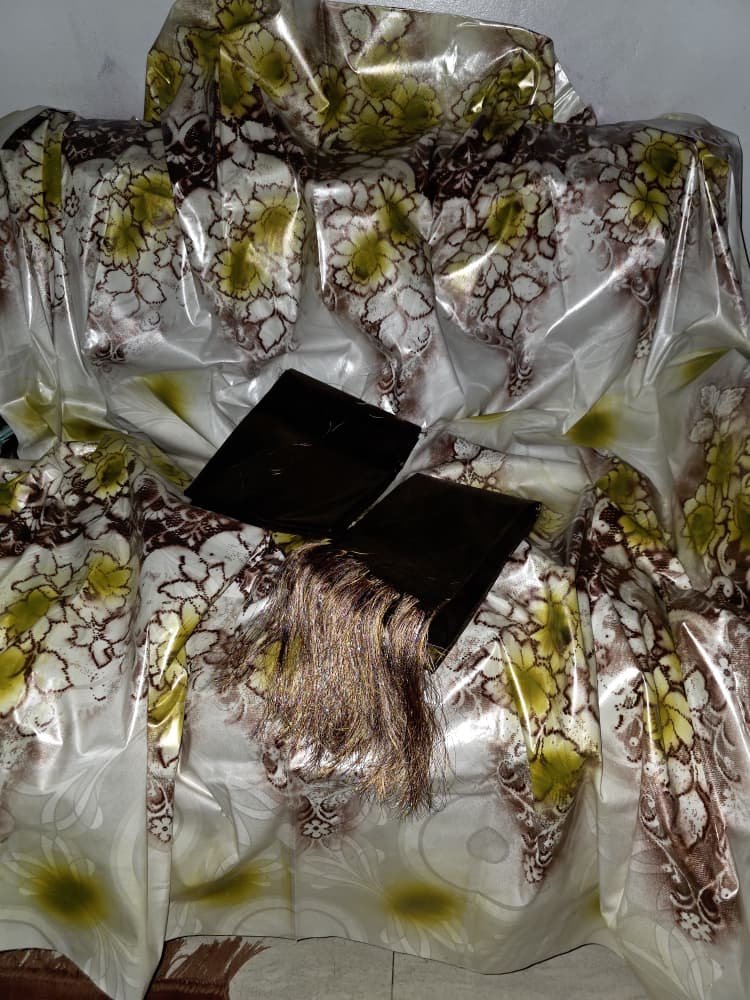 Ensemble 2 tons boubou laban pagne teinté unis