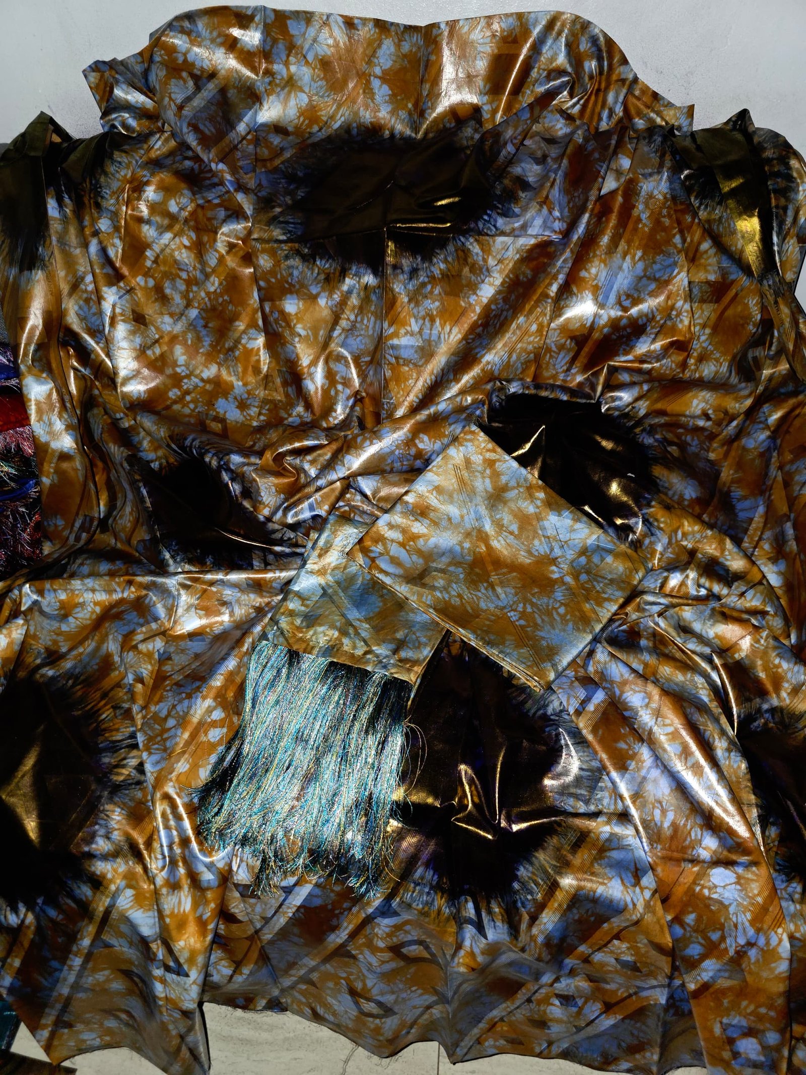 Magnifique boubou attaché bazin riche getzner polman