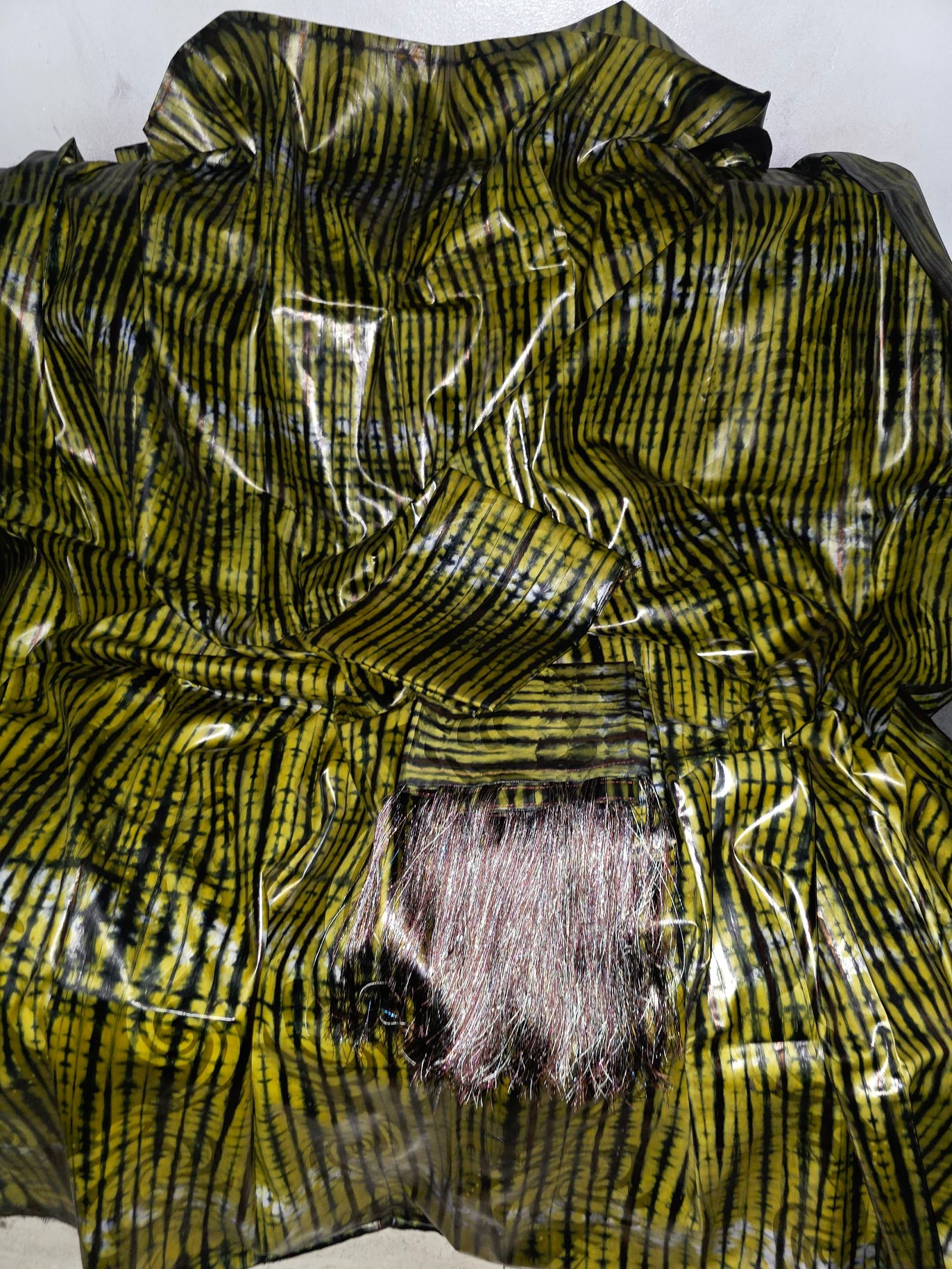 Thioup malien bazin riche getzner teinture artisanale jaune moutarde