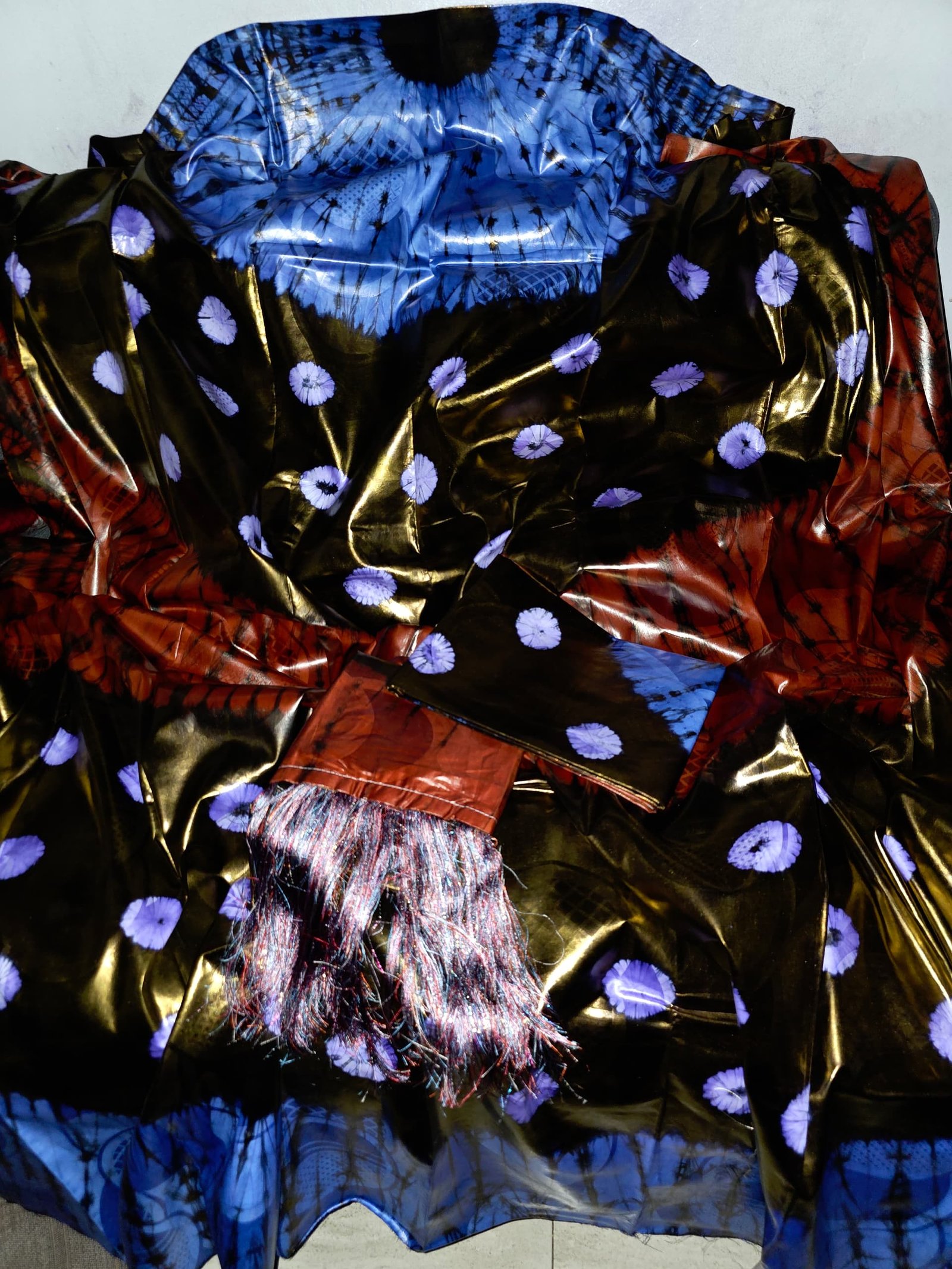 Boubou bazin riche siri multicolor lomassa